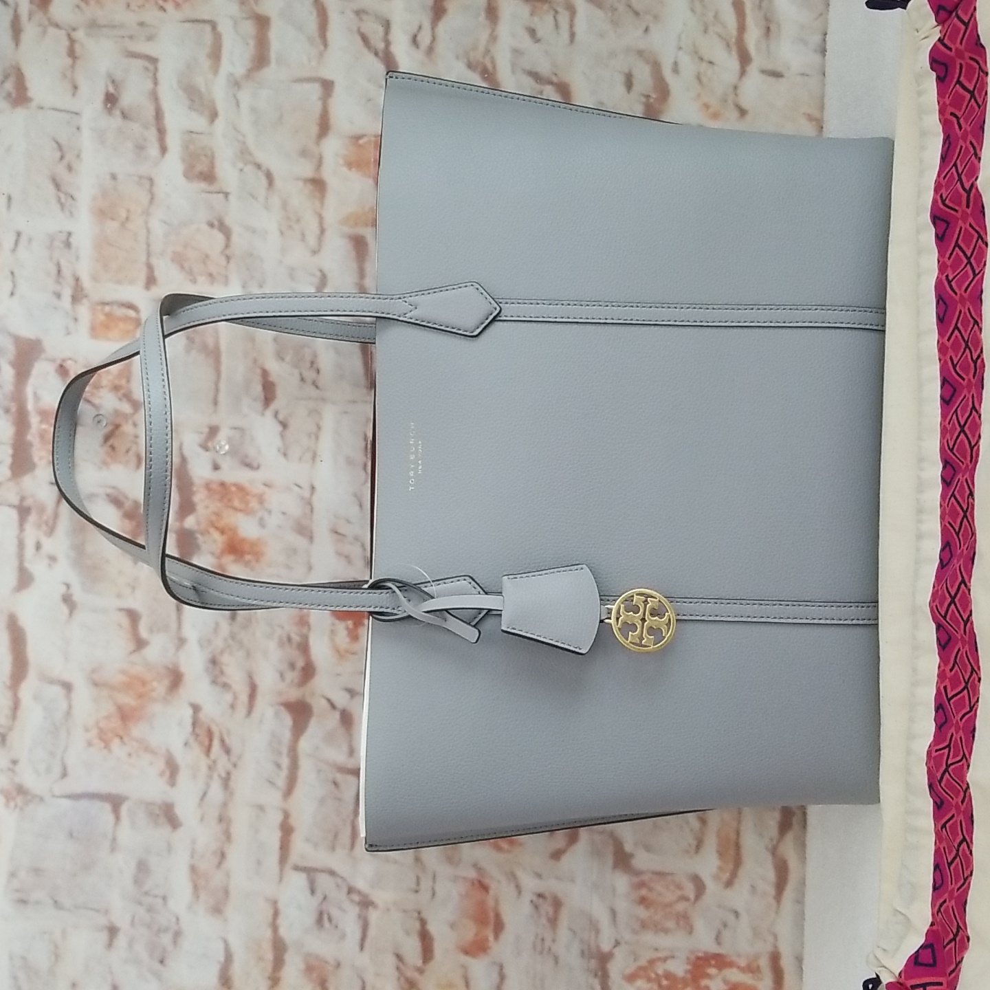 Nwot Tory Burch Perry Triple Compartment Leather Tote
